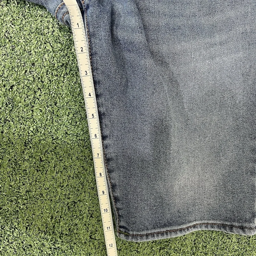 True Religion Rocco Big T Flap Relaxed Skinny Blue Jorts Size 32 Hip Hop Skater